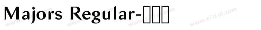 Majors Regular字体转换